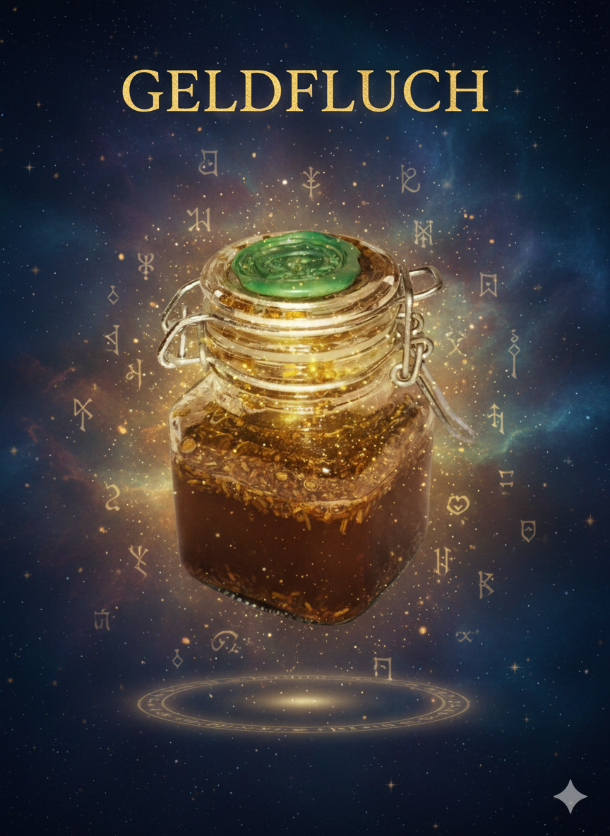 Geldfluch Glas