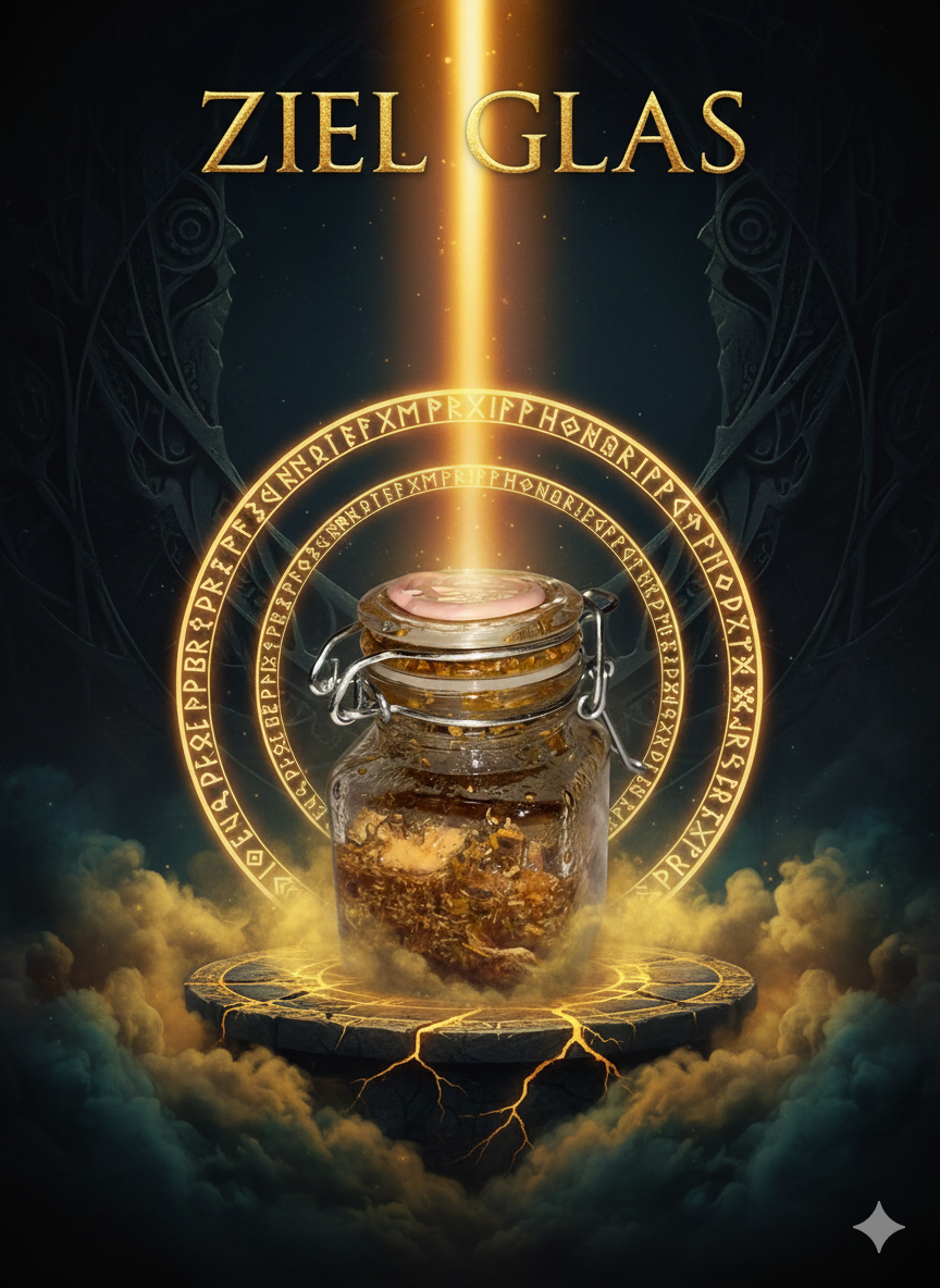 Ziel-Kompass: Das Glas für deine Ziele & Ambitionen / Ziel Glas